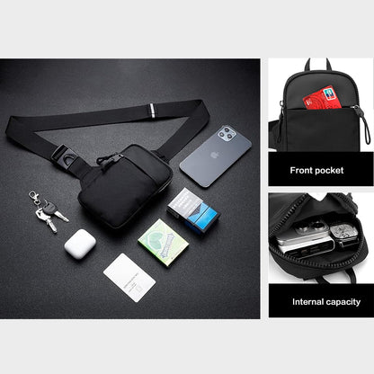 Adjustable waist pack strap detail for comfortable fit