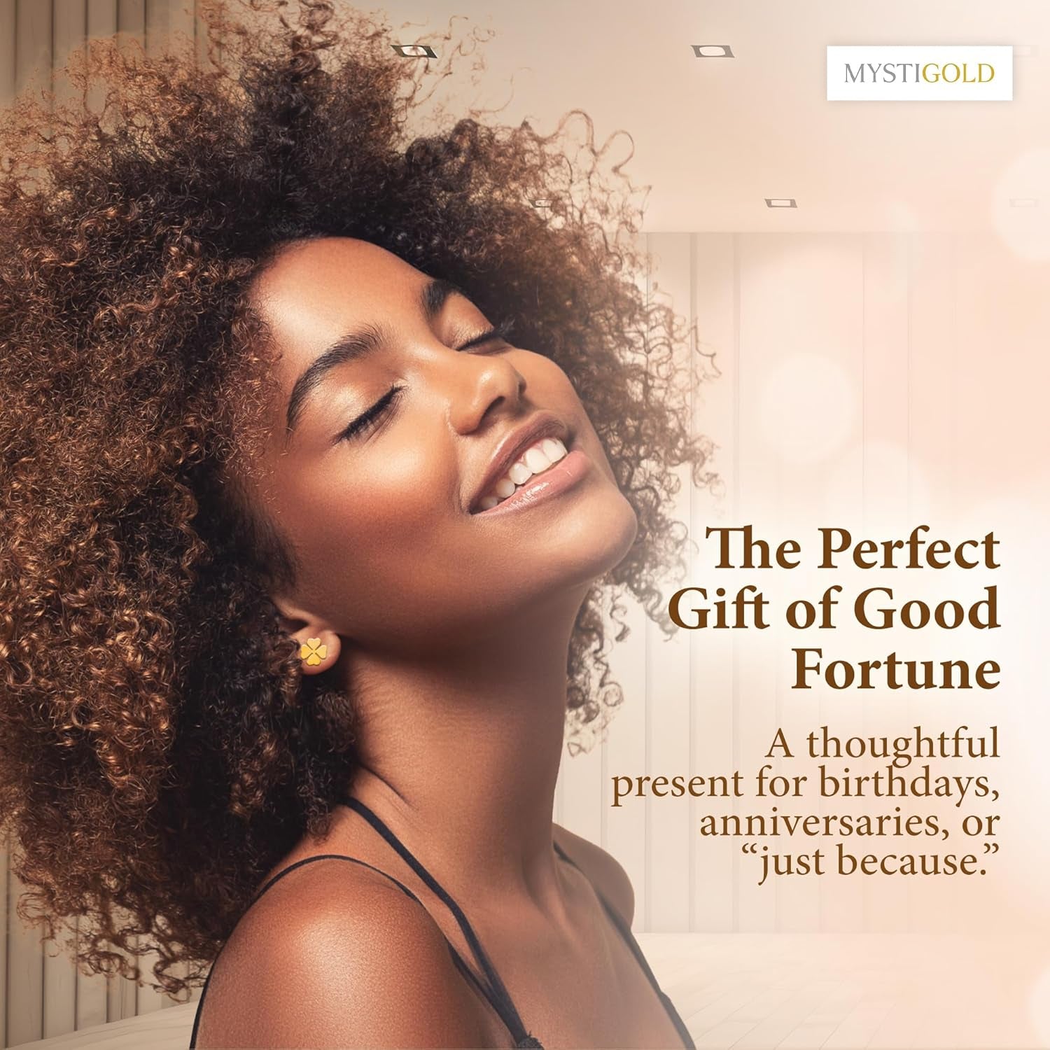 Clover Stud Earrings 18K Gold Plated I Hypoallergenic Earrings I Four Leaf Clover Flower Earrings I St Patricks Day Irish Four Leaf Clover Jewelry I Trendy Floral Stud Earrings I Lucky Jewelry Gift for Women