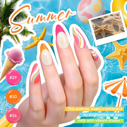 Rhinestones and glitter nail decorations from gel polish set