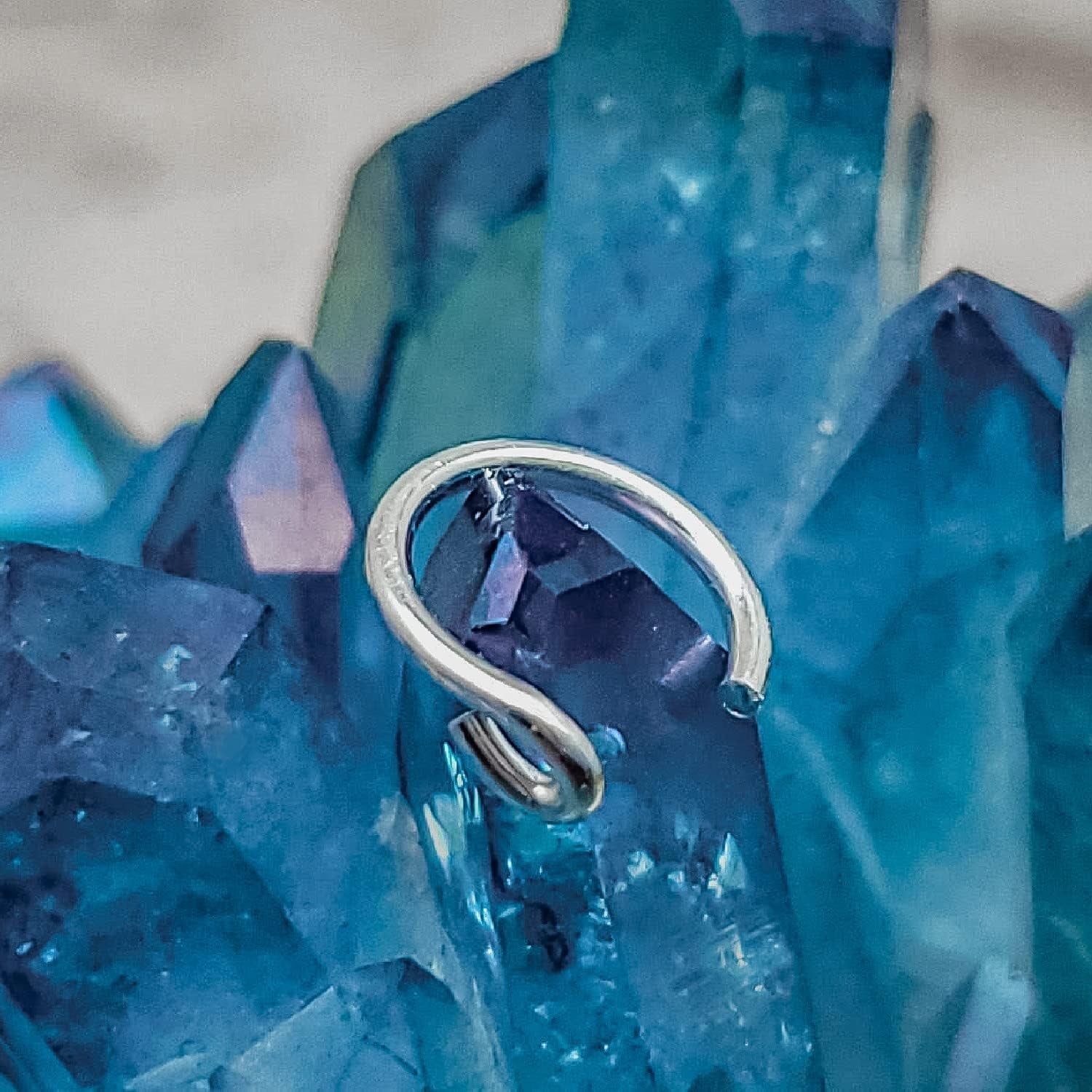 Encharmed 925 Sterling Silver or 14K Gold Filled Fake Clip on Nose Ring, Handmade 20 Gauge Tiny Faux Non Piercing Huggie Hoop