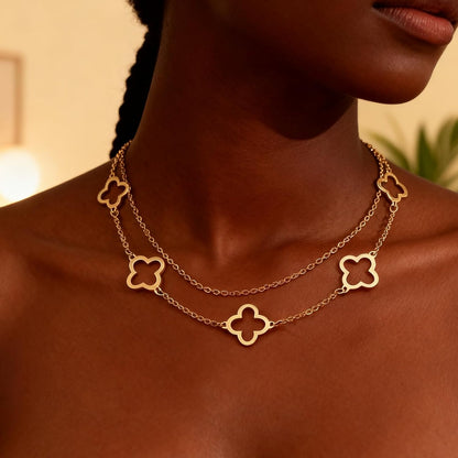 Gold Charm Necklace for Women Star Pearl Charms Pendant Neckalces Dainty 14K Gold Plated Summer Beach Ocean Jewelry Gifts