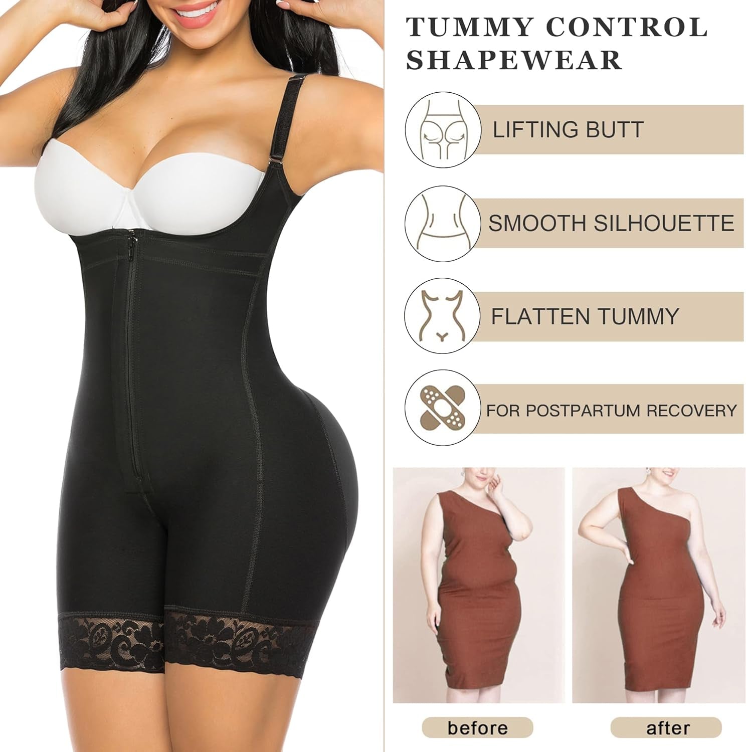 YIANNA shapewear daily wear under clothes styling