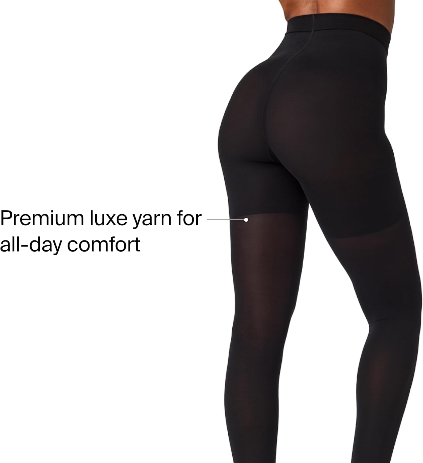 SPANX Tight-End Tights demonstrating thigh and hip smoothing