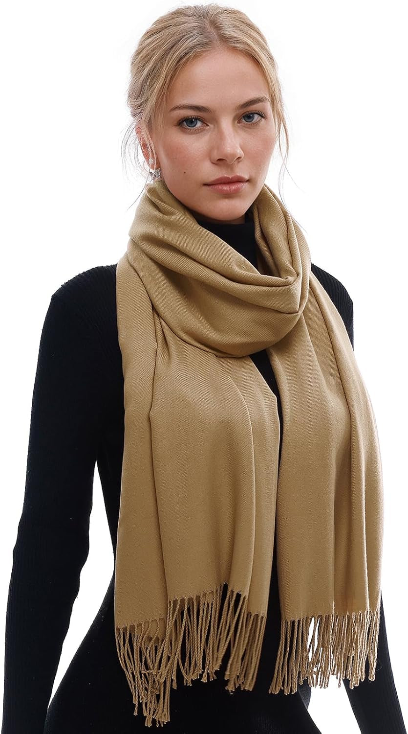 RIIQIICHY Scarf for Women Scarves and Wraps Winter Warm Pashmina Shawl for Cold Weather