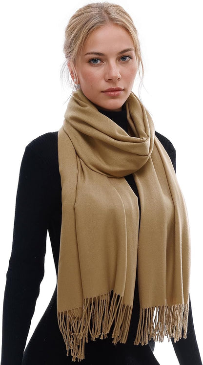 RIIQIICHY Scarf for Women Scarves and Wraps Winter Warm Pashmina Shawl for Cold Weather