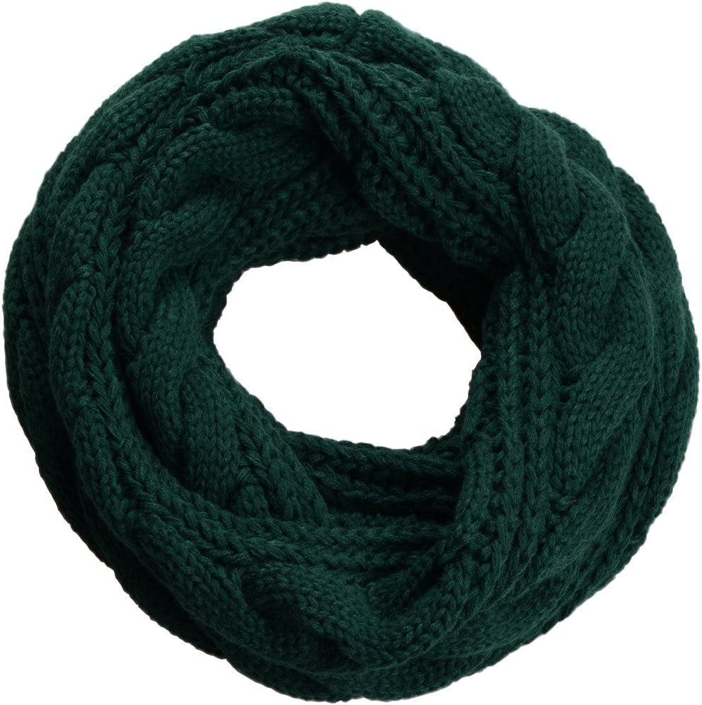 NEOSAN Womens Thick Ribbed Knit Winter Infinity Circle Loop Scarf