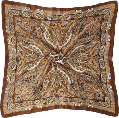 1 Pcs 27.5 Inches Satin Head Scarf Silk like Hair Scarf Stain Bandana Hair Wrap Neck Scarf for Women