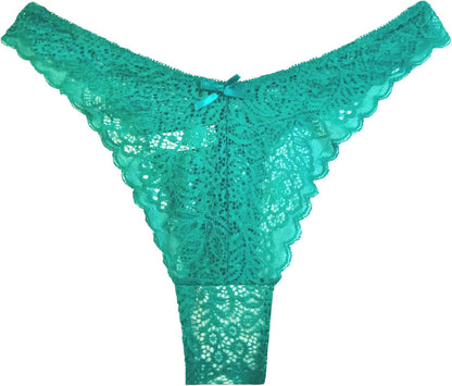 Front view of Murimia low-rise T-back thong for women