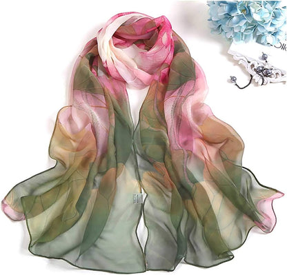 Scarfs for Women Lightweight Print Floral Pattern Scarf Shawl Fashion Scarves Sunscreen Shawls