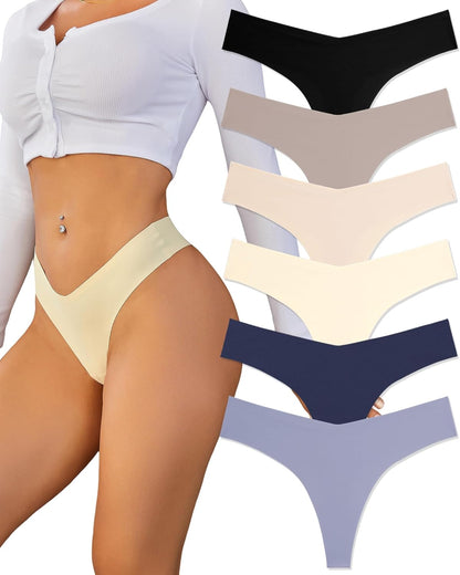 FINETOO thong underwear lay flat display all colors