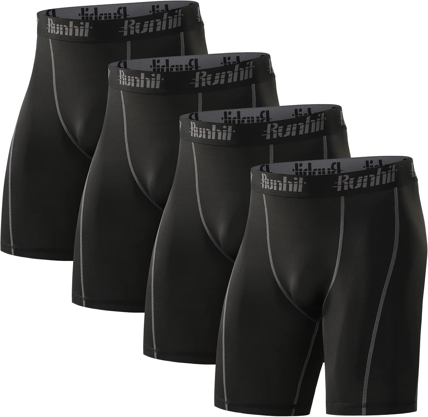 Runhit Compression Shorts Men Underwear Spandex Running Shorts Workout Athletic