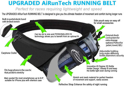 Close-up of adjustable straps on hydration fanny pack