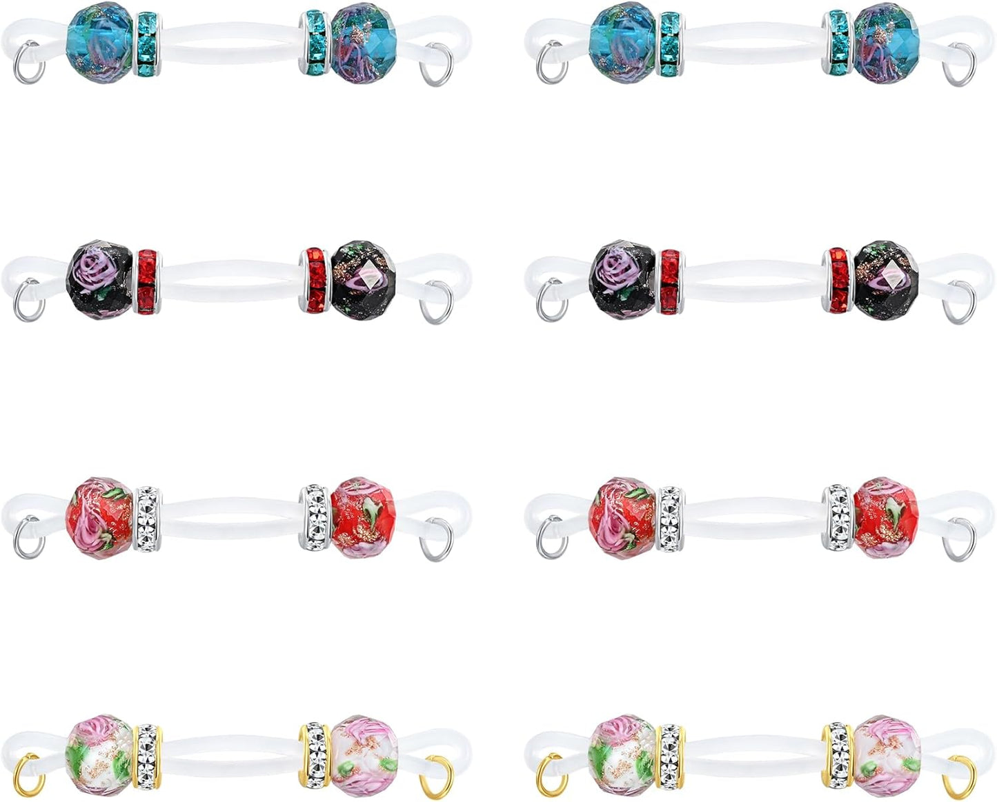 D.Bella Fake Nipple Rings Non Piercing Nipple Jewelry Bells Heart Adjustable Nooses Faux Nipple Piercing Cute Body Jewelry