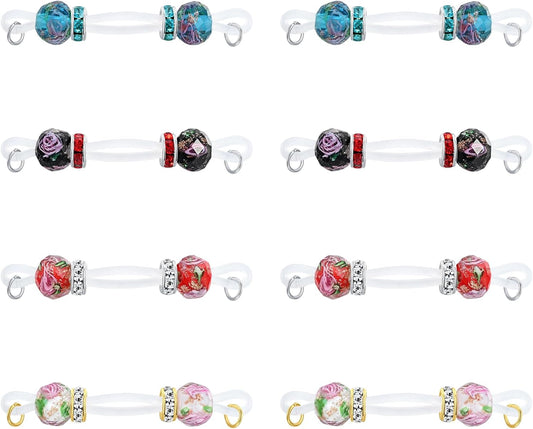 D.Bella Fake Nipple Rings Non Piercing Nipple Jewelry Bells Heart Adjustable Nooses Faux Nipple Piercing Cute Body Jewelry