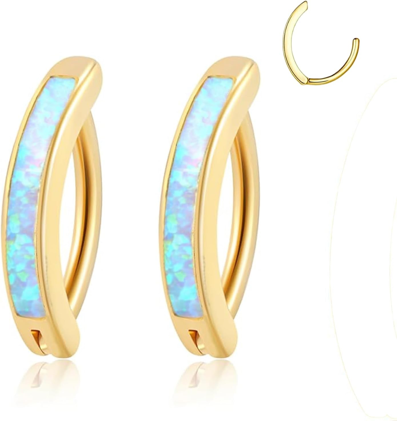 14G Clicker Belly Button Ring，Surgical Stainless Steel Hinged Belly Button Rings Belly Barbell Piercing Navel Barbell Body Jewelry 2PCS