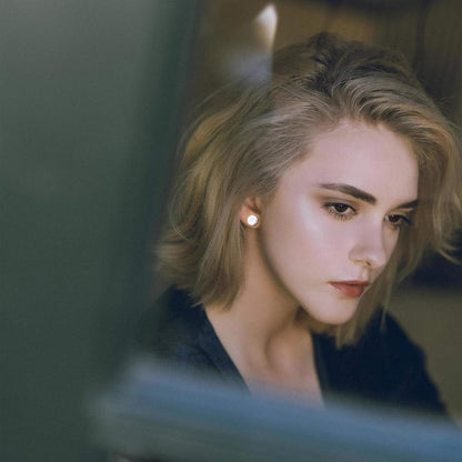 Sailimue 15 Pairs Mens Stud Earrings Set Stainless Steel Ear Piercing Faux Cheater Illusion Plugs Tunnel Flat Back Stud Earrings Fake Gauges Earrings for Men Women