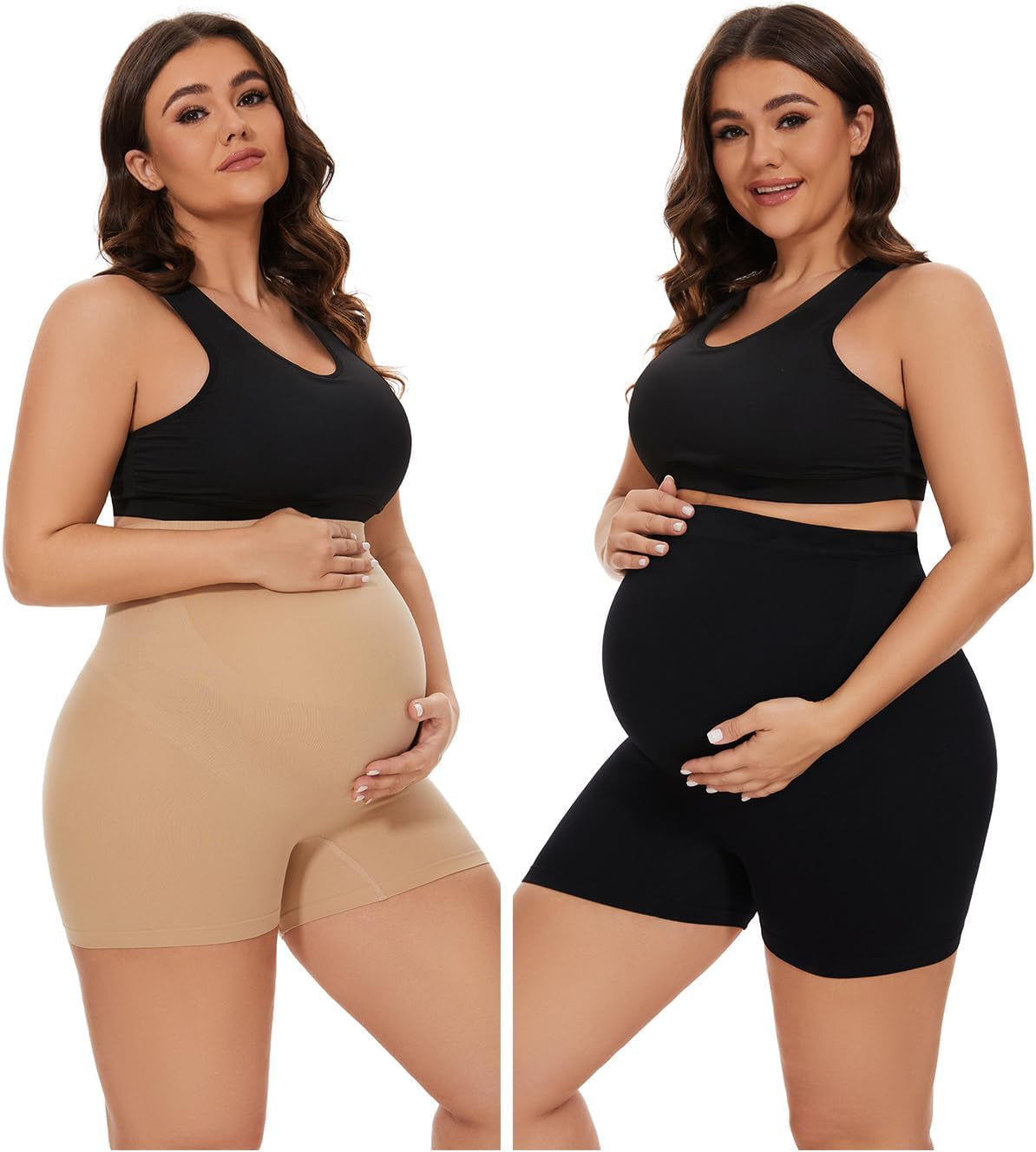 Maternity shapewear packaging and product unboxing