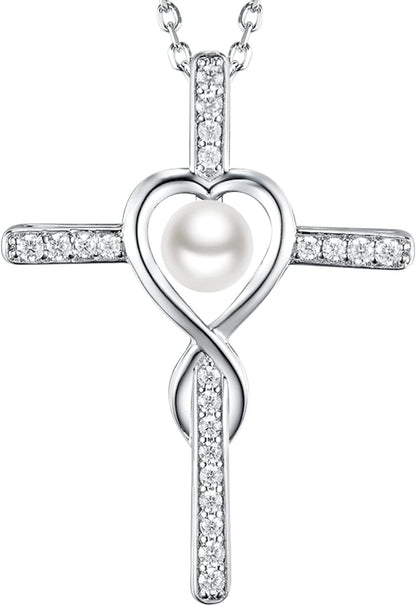 Dorella Love Infinity Christmas Jewelry for Women Birthday Gifts Wife Mom December January Birthstones Blue Topaz Garnet and More Stones Jewelry 925 Sterling Silver