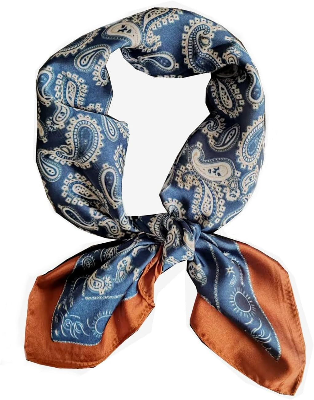 Hexchasty Head Hair Scarf Satin Silk Feeling Scarves for Women Lightweight Fashion Bag Purse Scarf for Handbags Accessories