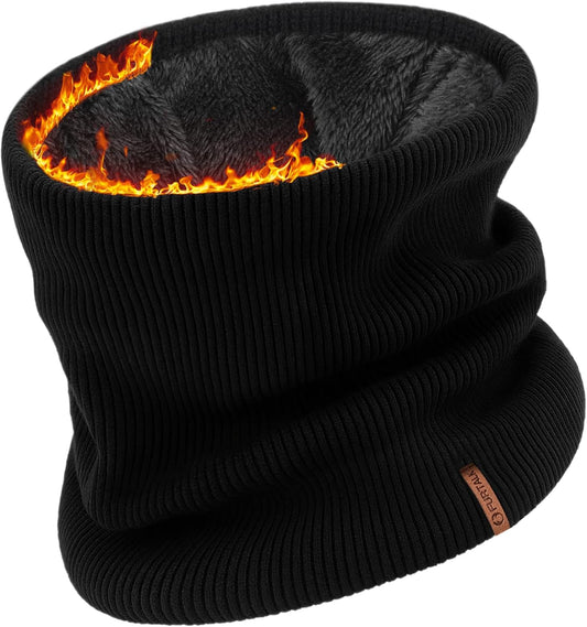 FURTALK Winter Neck Warmer Men Ski Neck Gaiter Scarf for Men Women Thick Warm Fleece Windproof Scarves