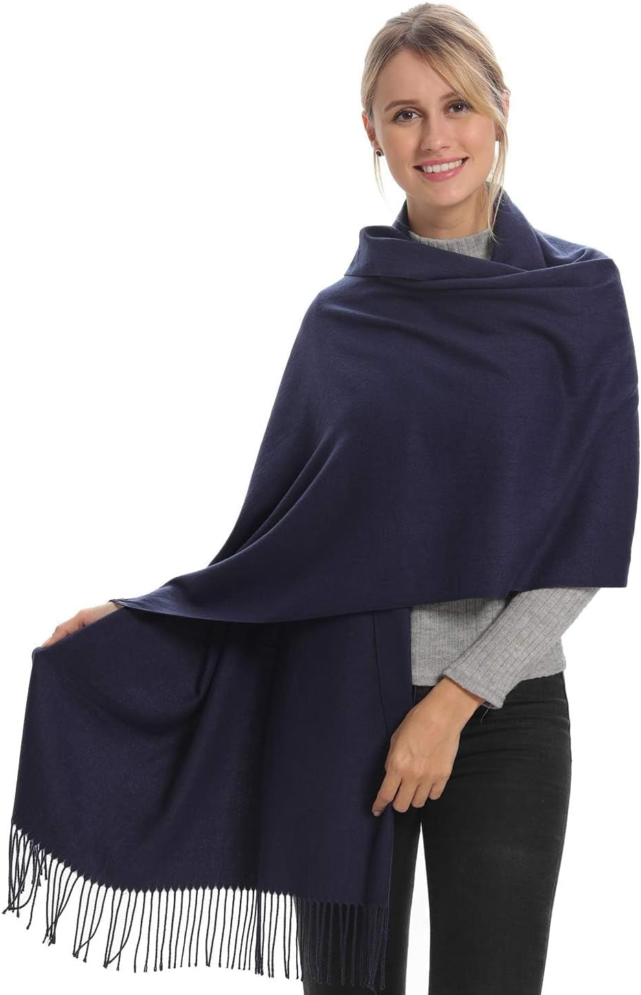 Genovega Women Pashmina Scarf,Evening Wedding Party Shawl Accessories Gift for Bridal