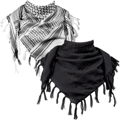 FREE SOLDIER Scarf Military Shemagh Tactical Desert Keffiyeh Head Neck Scarf Arab Wrap with Tassel for Men Women