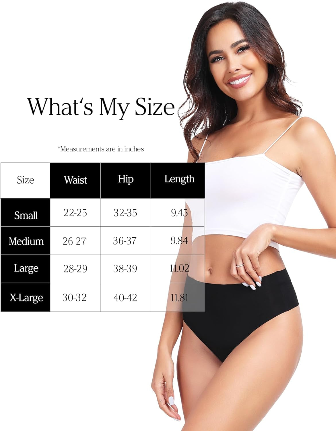 Breathable cotton thong underwear detail shot tag-free construction