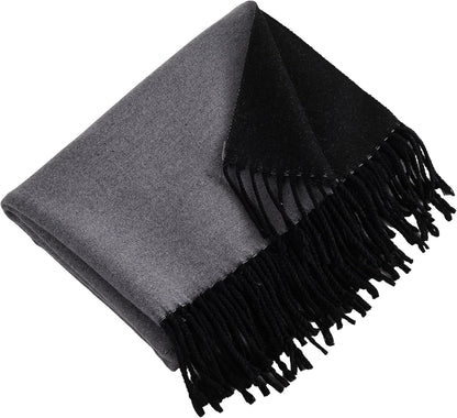 Winter Scarf for Women-Reversible Scarf with Cashmere-Like Softness 70X200Cm - Warm Shawl Wrap -Pashmina Shawls Wrap