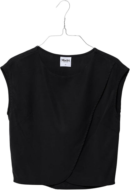 Nursing Blouse Crossover Top – Breastfeeding Tunic Top for Moms | Black or White