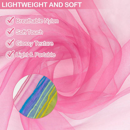 Scarves for Kids Play, 24 Inch Juggling Scarves, 15/30/45 Pcs Available, Play Scarve for Toddlers, Dance, Magic Tricks