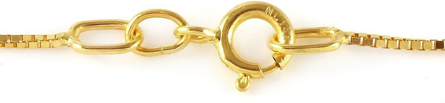 Galaxy Gold GG 14K Yellow Gold 18" Necklace with 4.83 Carat Natural Cushion-Shaped Sapphire