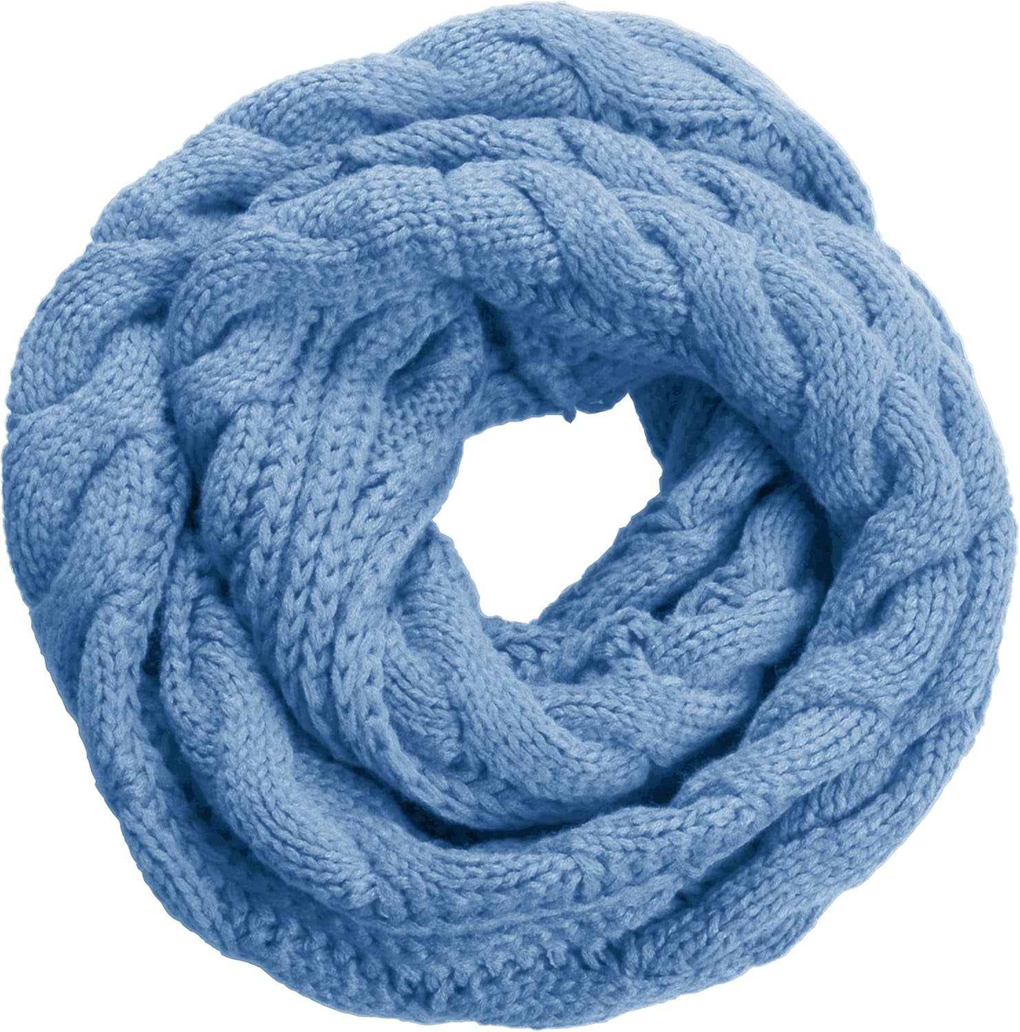 NEOSAN Womens Thick Ribbed Knit Winter Infinity Circle Loop Scarf