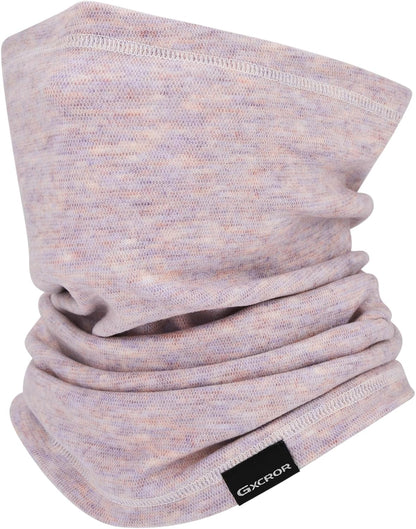 GXCROR Neck Warmer Winter Face Mask Fleece Neck Gaiter Ski Face Cover Cold Weather Scarf for Men & Women