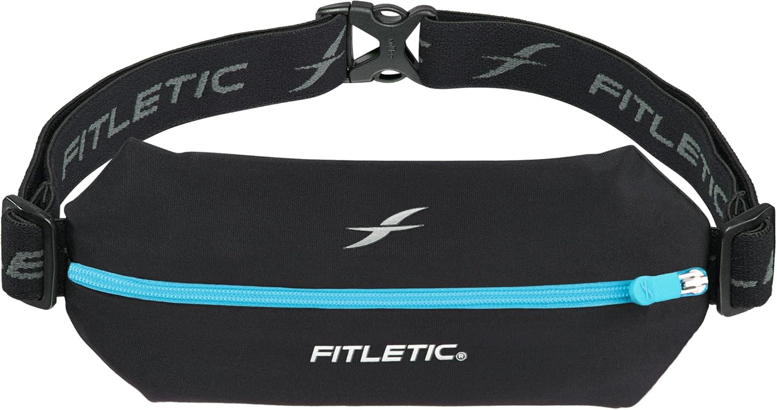 Fitletic Active Lifestyle Fanny Pack & Mini Sports Running Belt for Men & Women – Lightweight, Low Profile- Ultra-Soft Expandable Lycra Pouch - Fits All Phones – Inner Pocket
