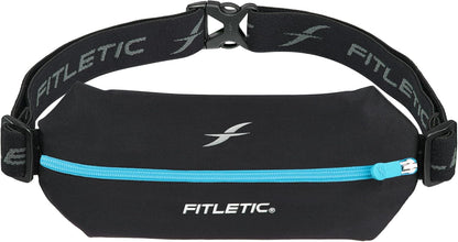 Fitletic Active Lifestyle Fanny Pack & Mini Sports Running Belt for Men & Women – Lightweight, Low Profile- Ultra-Soft Expandable Lycra Pouch - Fits All Phones – Inner Pocket