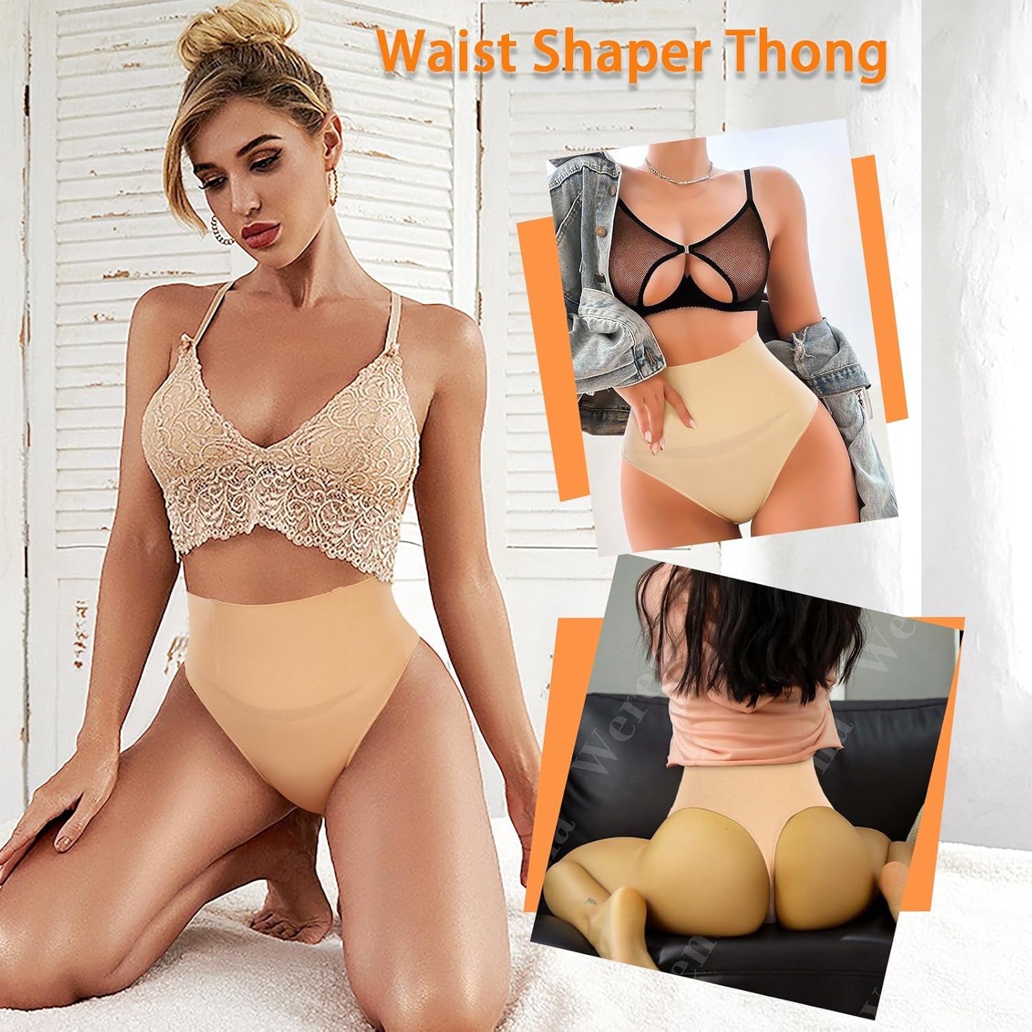Comparison of boning and no boning options for Werena tummy control shapewear