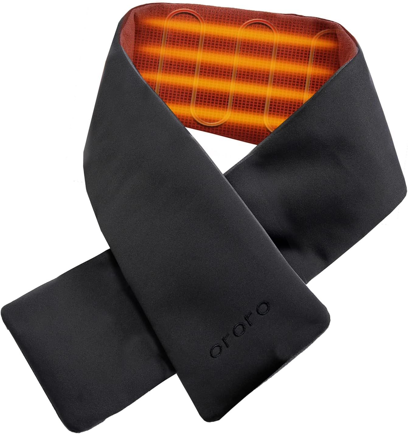 ORORO Heated Scarf, up to 12 Hours of Warmth, Heated Neck Warmer with Rechargeable Battery
