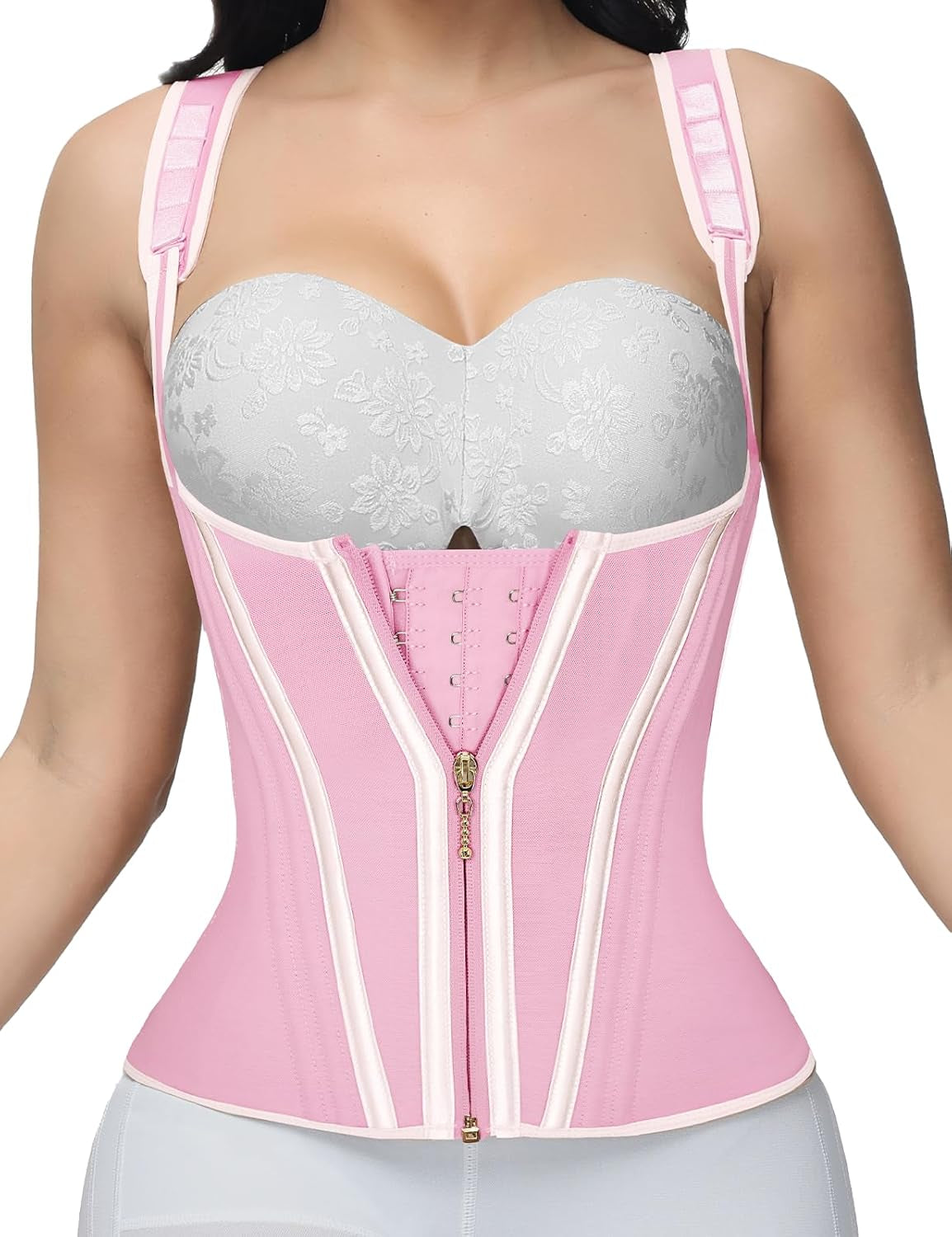 Nude SHAPSHE waist trainer under various outfit styles