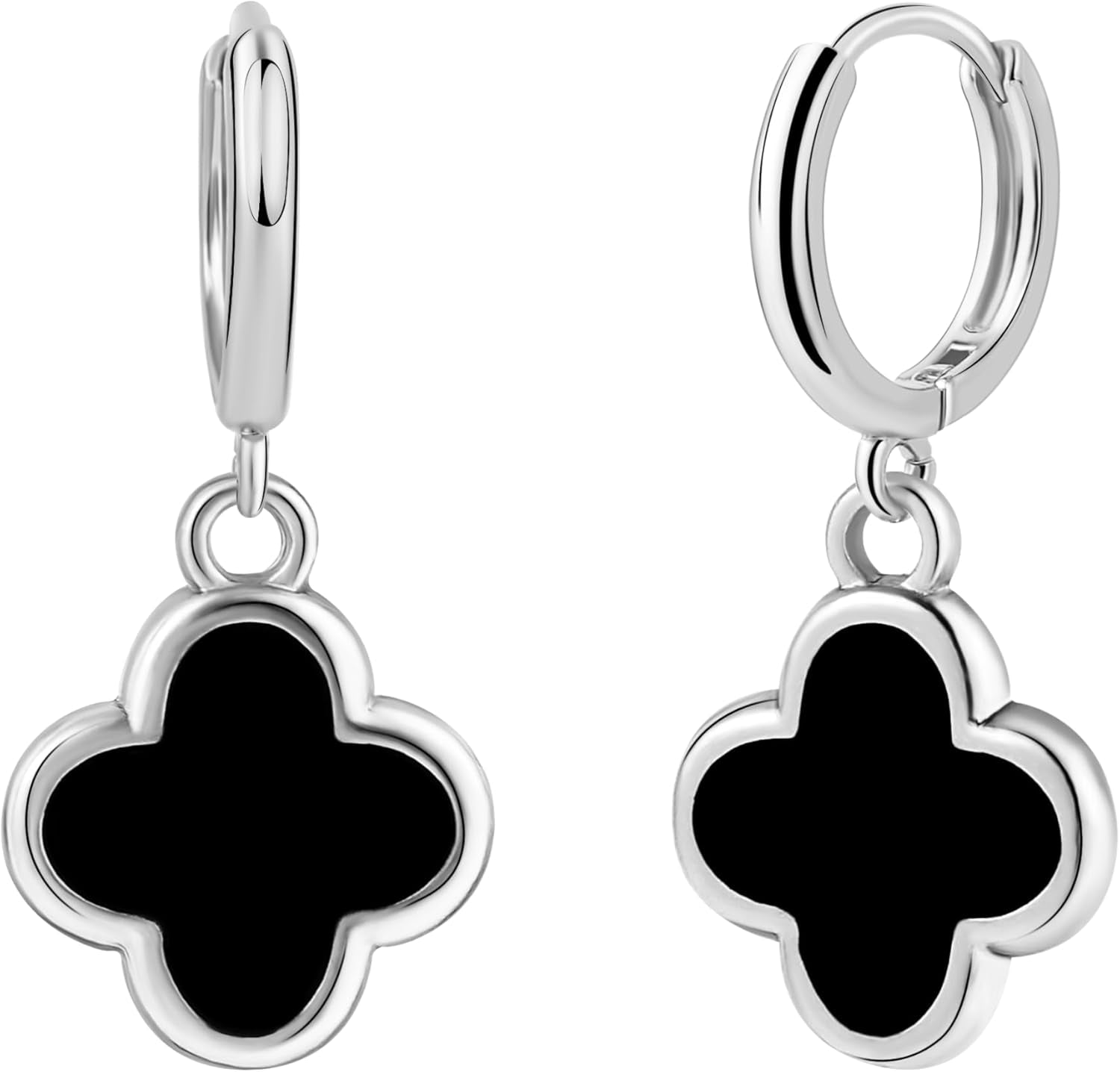 Gold Cherry Bow Heart Drop Dangle Earrings, Huggie Hoop Style, Hypoallergenic Non Tarnish Delicate Ribbon Butterfly Design Dainty Shiny Sensitive Ear for Women Gifts