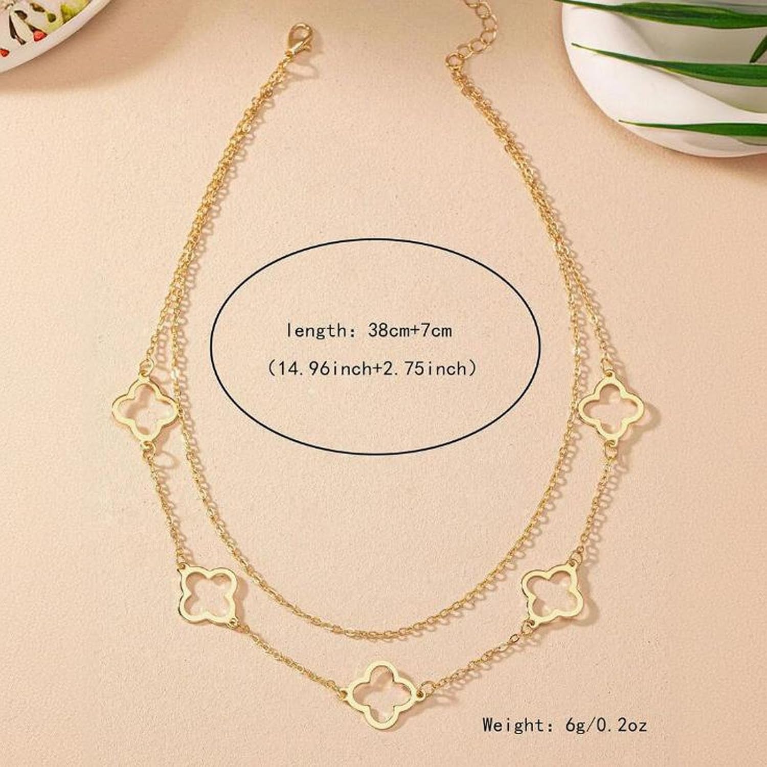 Gold Charm Necklace for Women Star Pearl Charms Pendant Neckalces Dainty 14K Gold Plated Summer Beach Ocean Jewelry Gifts