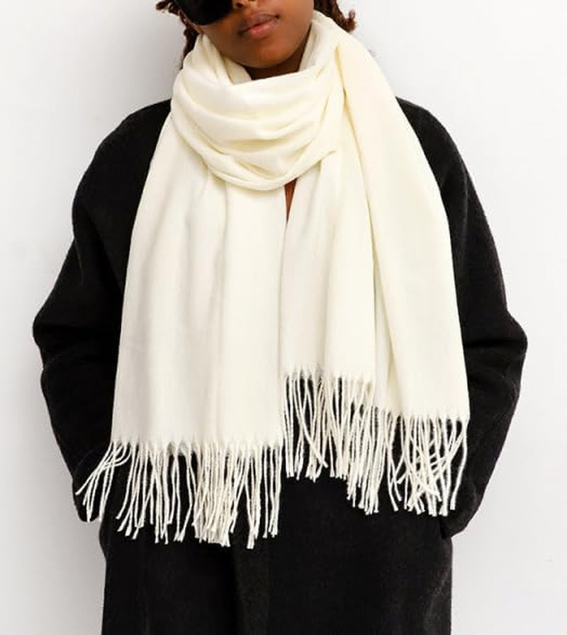 Winter Scarf for Women Men Cold Weather - Soft Warm Shawls Scarves with Tassels(78.7''*26.8'')