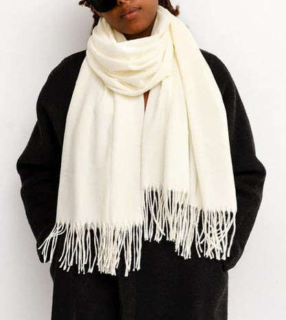 Winter Scarf for Women Men Cold Weather - Soft Warm Shawls Scarves with Tassels(78.7''*26.8'')