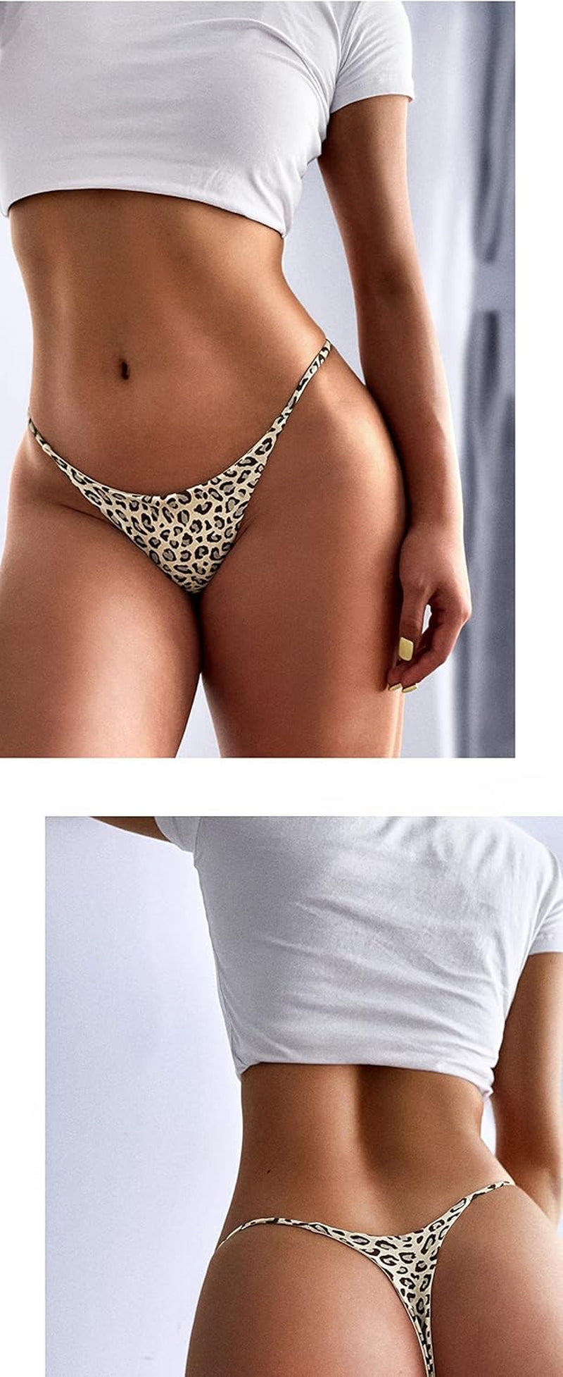 Women's low rise thong with decorative diamond accent