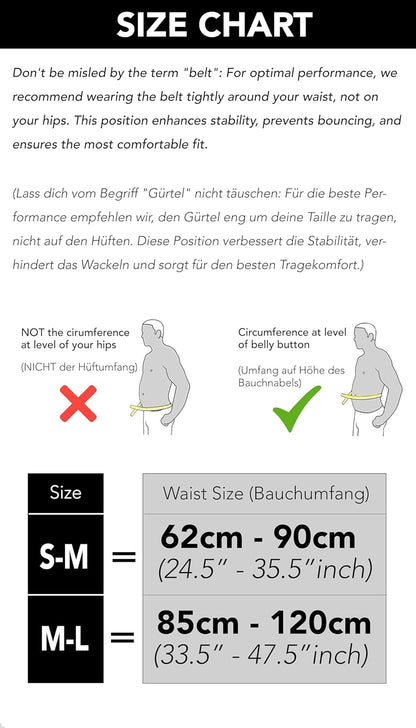 Fitgriff running pouch with adjustable waist strap for comfort