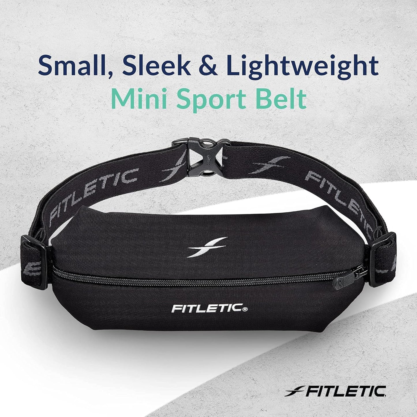 Fitletic running belt showing expanded capacity for phone and essentials