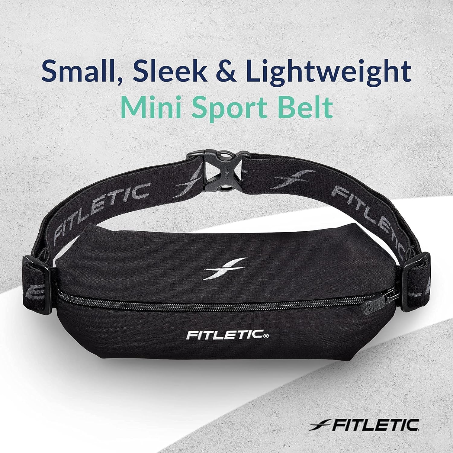 Fitletic running belt showing expanded capacity for phone and essentials