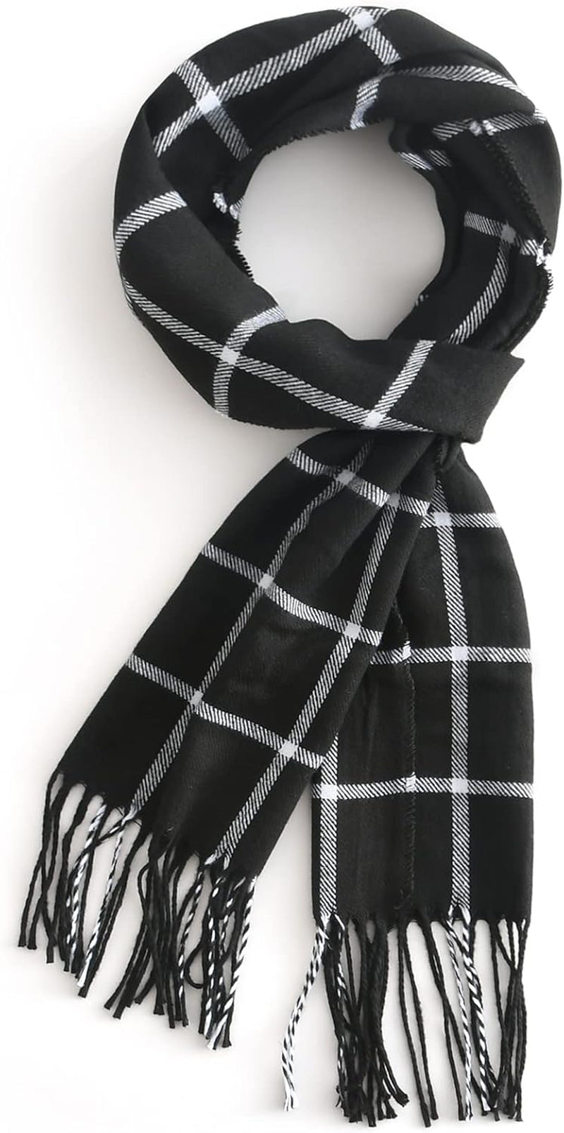 Vimate Plaid Scarf for Men Women Super Soft Classic Tartan Checkered Neck Scarves