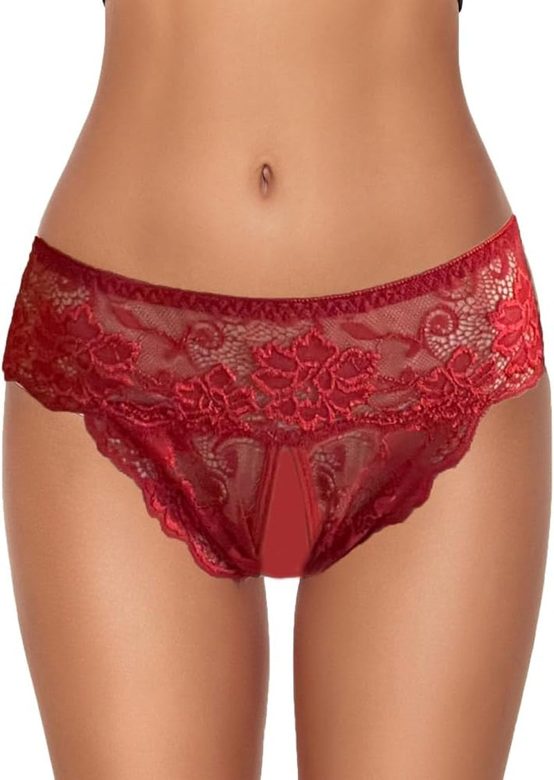 Low rise g-string with lace detailing