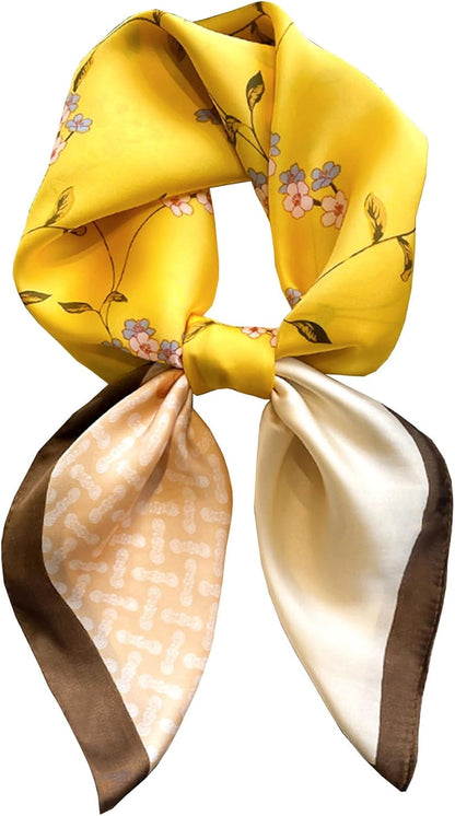 Neck Scarf for Womens Silky Head Scarves Hair Bandanas Square Scarf Fashion Accessories Lightweight