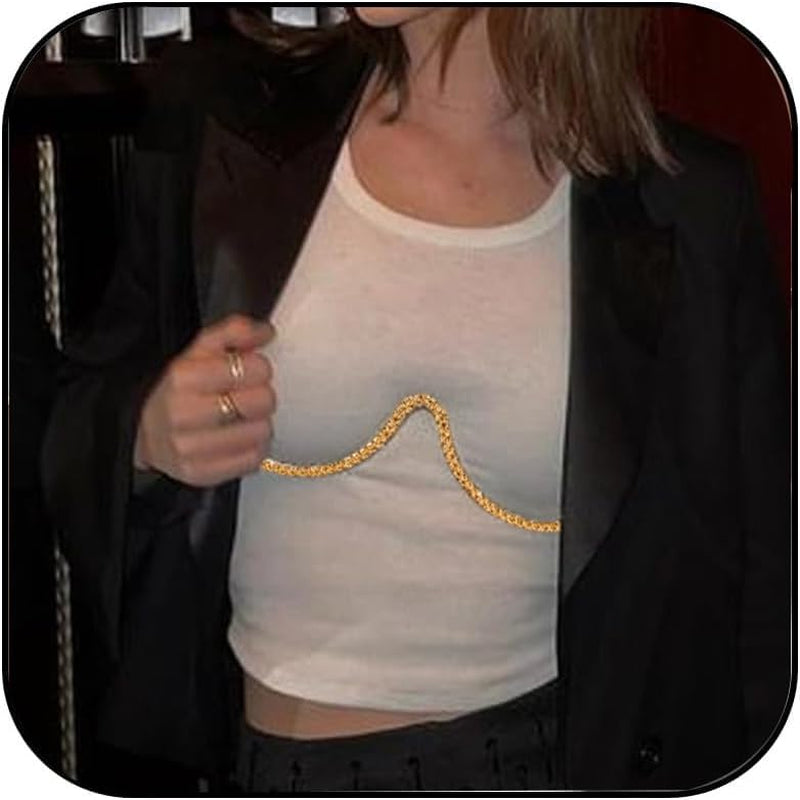 Sexy Rhinestone Bra Chain Chest Bracket Bikini Nightclub Crystal Rave Body Chain for Women Body Jewelry